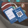 Gepäckanhänger / Luggage Tag mit QR Code und NFC Chip