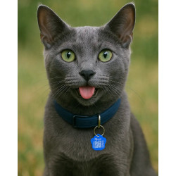 SOS Pet Tag Aluminium Paw with QR Code & Laser Engraving Personalized